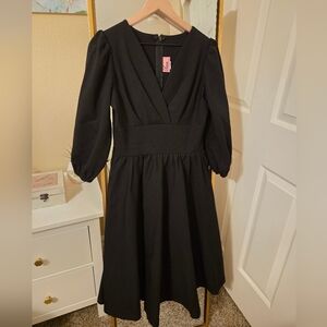 Vixen By Micheline Pitt Bawdy Swing Dress In Black Size M